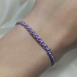 Pulsera Hilo lila  - Modelo N� 21