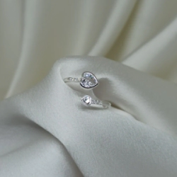 Anillo doble coraz�n - Modelo N� 34