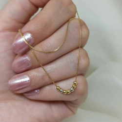 Cadena Veneciana con bolitas - Modelo N� 2 - 1,8 gs