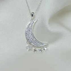 Dije luna y estrellas  - Modelo N� 100