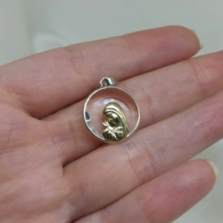 Dije Virgen Ni�a - Cristal - 17 mm - Modelo N� 4