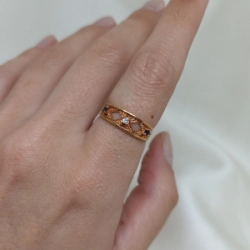 Anillo brillo - Modelo N� 61 - 1,9 gs