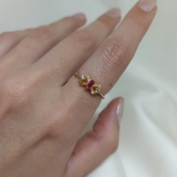 Anillo brillo - Modelo N� 63 - 2,1 gs