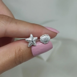 Aros pasantes Estrella de mar y Ostra - Modelo N� 41