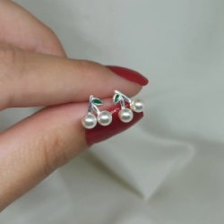 Aros pasantes cereza -  Modelo N� 89