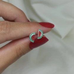 Aros pasantes sandia -  Modelo N� 93