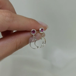 Aros pasantes lunas - Modelo N� 73