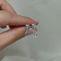Aros pasantes lunas - Modelo N� 73