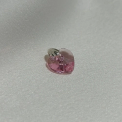Dije Coraz&oacute;n Cristal - Rosa bebe - chico