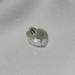 Dije Coraz�n Cristal - Transparente -  mediano