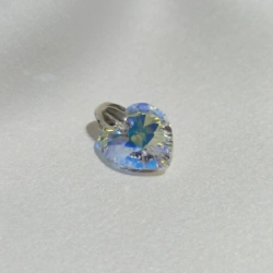 Dije Coraz�n Cristal - Boreal blue - mediano