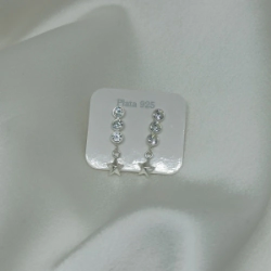 Aros pasantes estrellas - Modelo N� 77