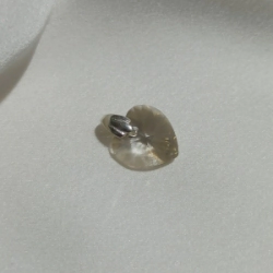 Dije Coraz�n Cristal - Blanco - mediano
