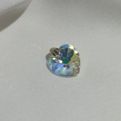 Dije Coraz�n Cristal - Boreal Blue  - grande