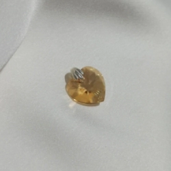 Dije Coraz�n Cristal - �mbar - grande