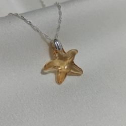 Dije Estrella de mar Cristal - �mbar