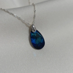 Dije Gota Cristal - Azul Titanic