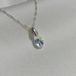 Dije P�ndulo Cristal - Boreal Blue