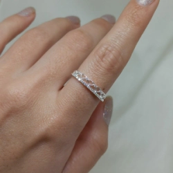 Anillo full corazones - Modelo N� 23