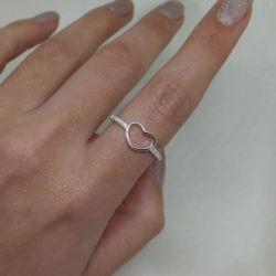 Anillo Micro coraz�n - Modelo N� 51