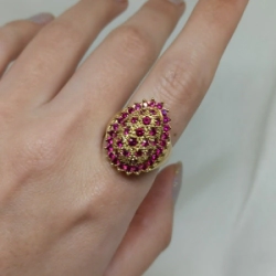 Anillo Frutilla - Modelo N� 6 - 7,8 g