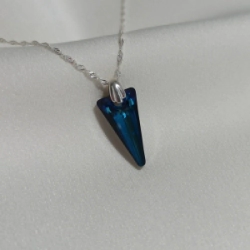 Dije Triangulo Cristal - Azul Titanic