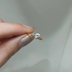 Anillo solitario - Modelo N� 13 - 1,4 g