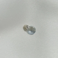 Dije Redondo Cristal - Celeste - 8 mm
