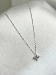 Conjunto Cadena + Dije - Cubic flor