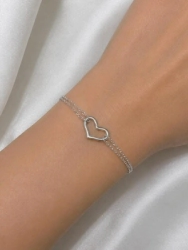 Pulsera doble + coraz�n