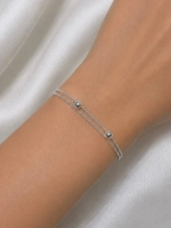 Pulsera doble + dos bolitas