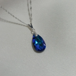 Dije Gota Cristal - Azul Titanic