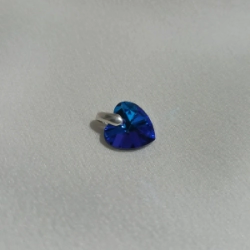 Dije Coraz�n Cristal  - Azul Titanic
