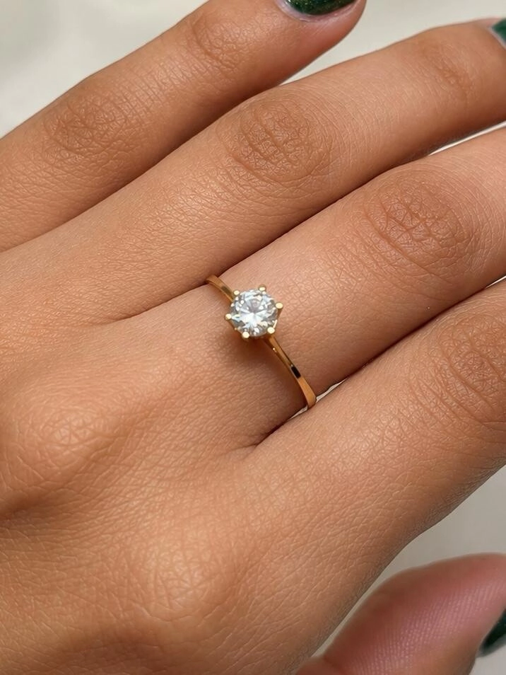 Anillo solitario - Modelo N� 53 (1.3g)