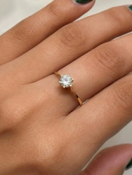 Anillo solitario - Modelo N� 53 (1.3g)