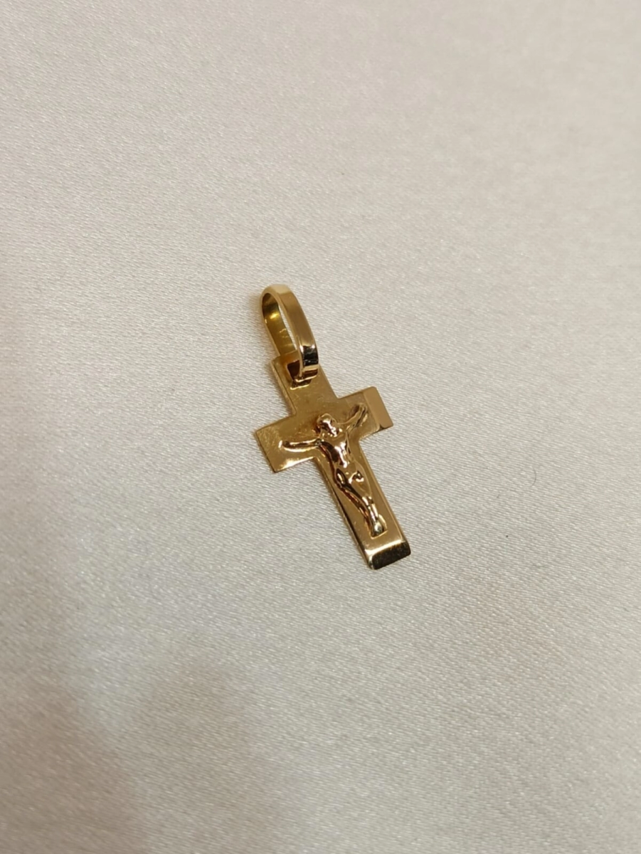 Dije cruz con Cristo - Modelo N� 21 (0.9g)