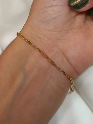 Pulsera fina singapur - Modelo N� 19 (1.5g)