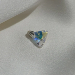 Dije Tri�ngulo Cristal - Boreal Blue - chico
