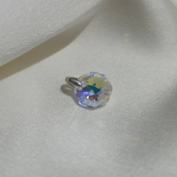 Dije Oct�gono Cristal -  Boreal Blue