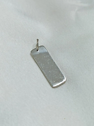 Dije Chapita rectangular - p/grabar