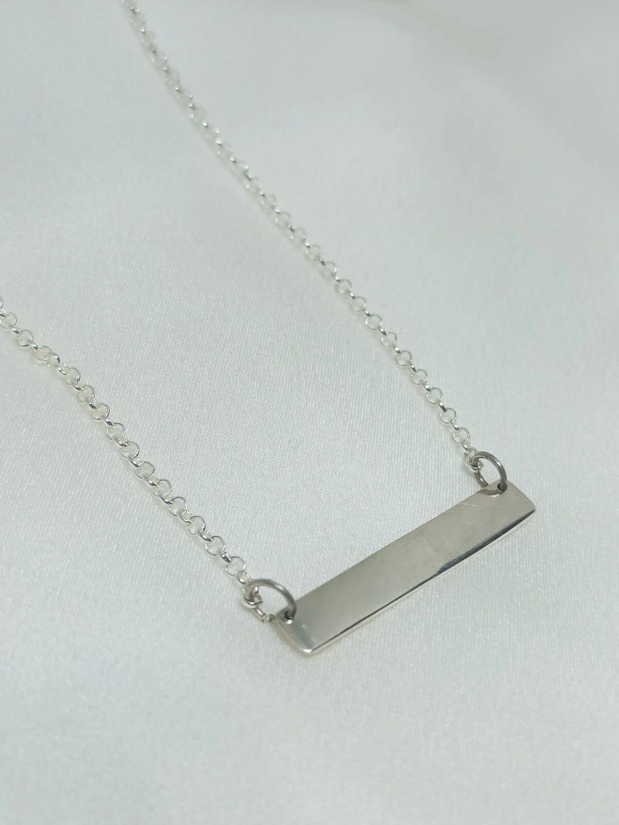 Conjunto con Dije rectangular - p/grabar