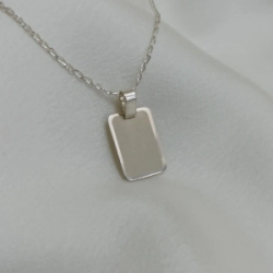 Dije Medalla Rectangular Arenada p/grabar - N� 1