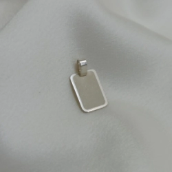 Dije Medalla Rectangular Arenada p/grabar - N� 1