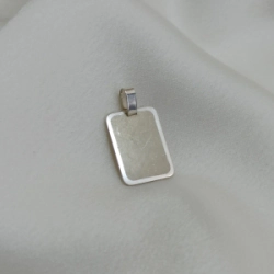 Dije Medalla Rectangular Arenada p/grabar - N� 2